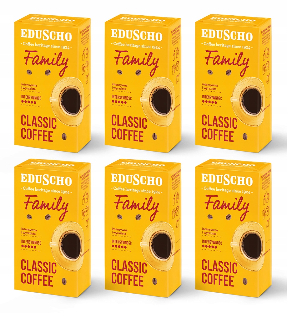 Kawa mielona Tchibo Eduscho Family Robusta Vacume 6x 250g (1,5 kg)