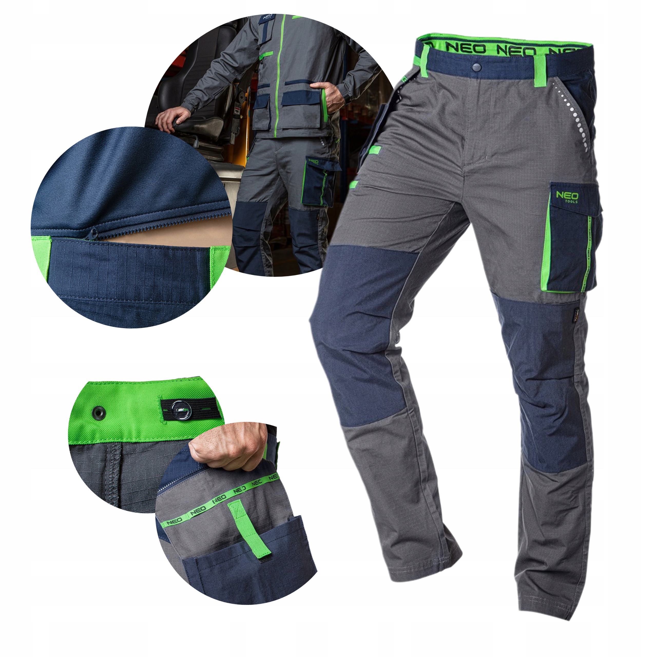 

Neo 81-227 Spodnie Robocze Premium bawełna roz. L