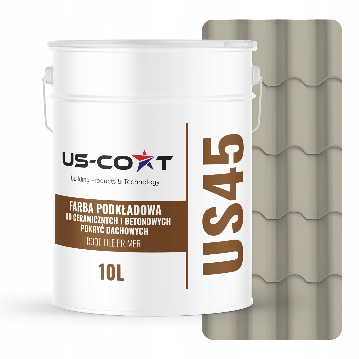 Podkladová Farba Na Strechu Keramická 10L 71m² Šedá Béžová Ral 7032 Mat