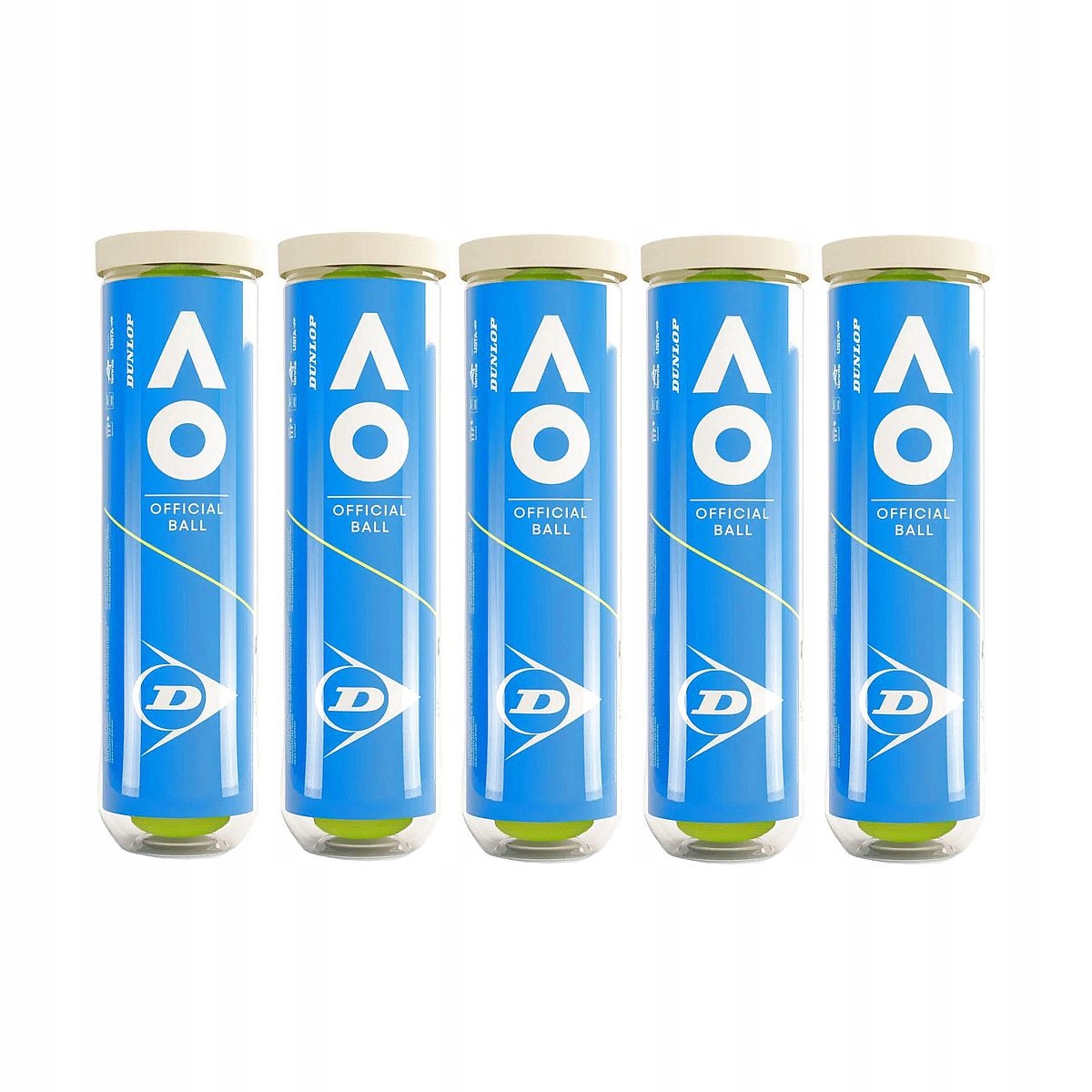 Tenisové míčky Dunlop Australian Open 5 x 4 ks