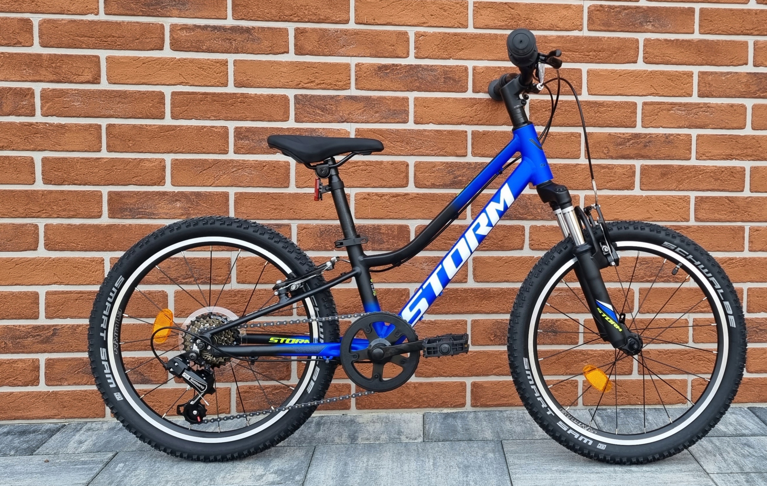 Rower 20 cali Storm Racer V-brake r.10 cali alu niebiesko/ czarny