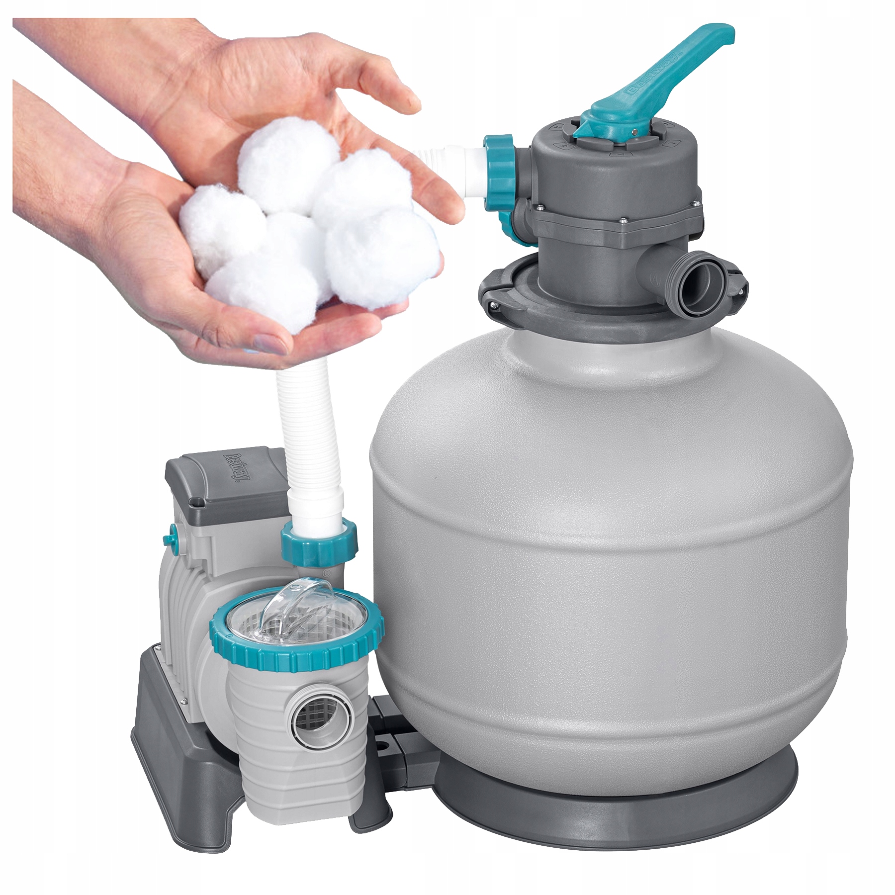 Čerpadlo Na Špinavou Bazénovou Vodu Pískové 8327 l/h Bestway Filtrační Kuličky