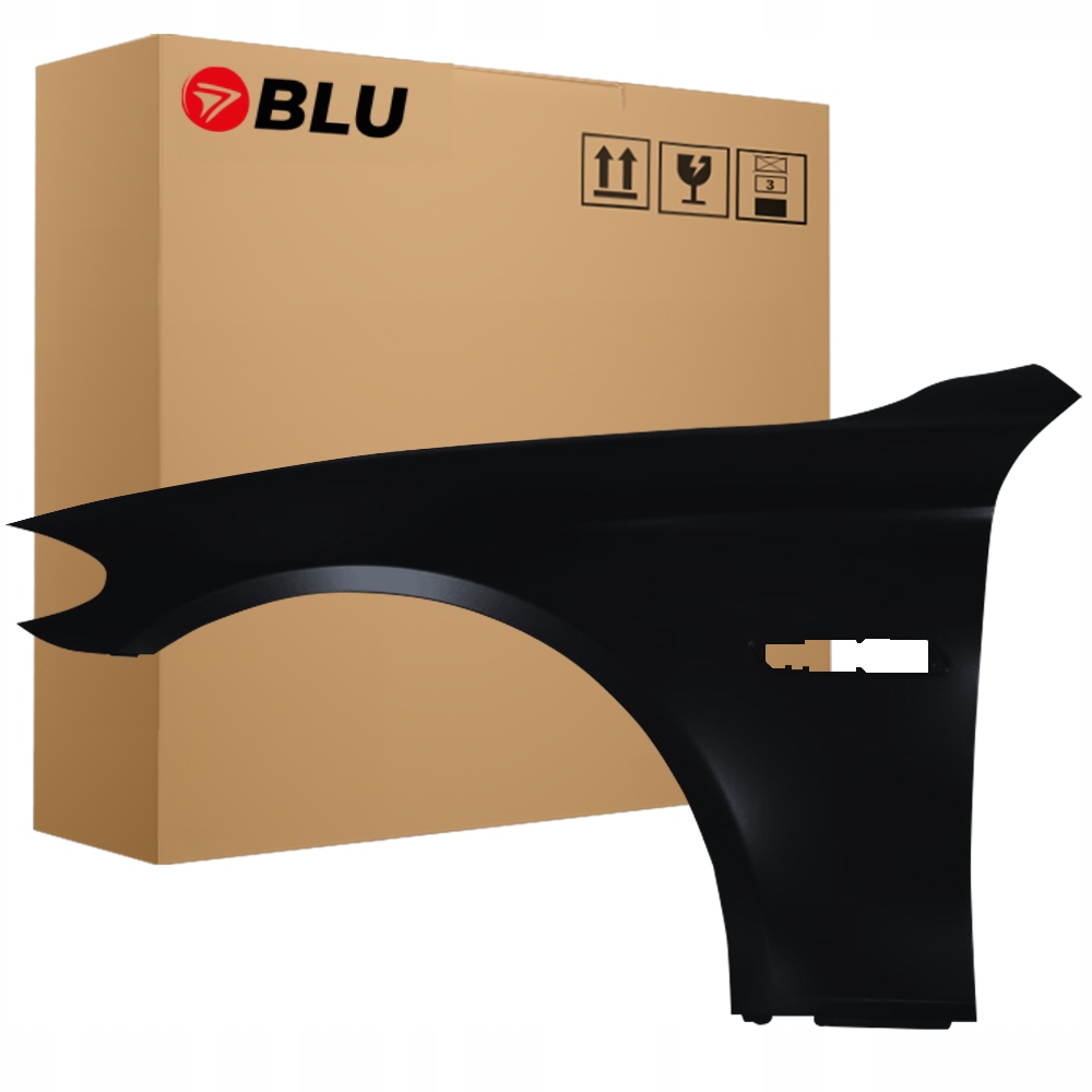 Blu Blatník Bmw 5 F10 F11 668 levý černý 10-17 přední Schwarz