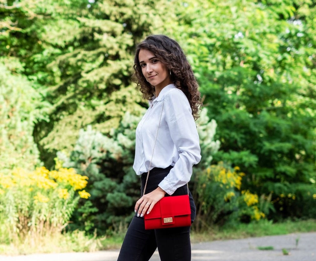 FUKSJA KOPERTÓWKA TOREBKA WIZYTOWA M2 SOLOME Model M2 FUCHSIA