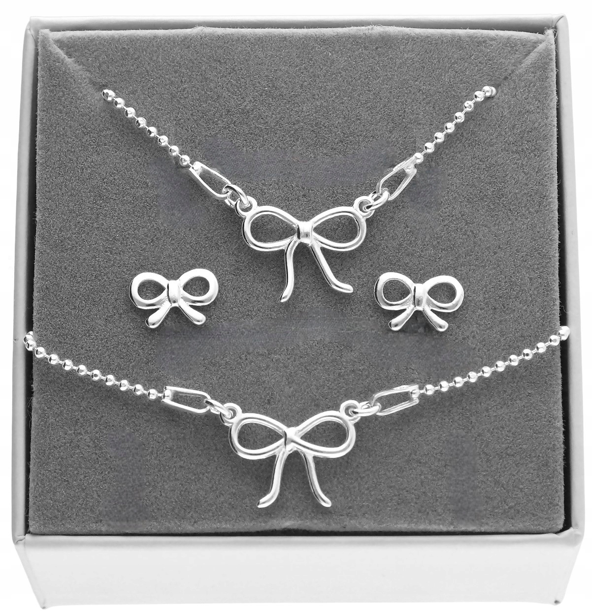 Komplet Celebrita Mašlička kuličky komplet s mašličkou stříbro 925