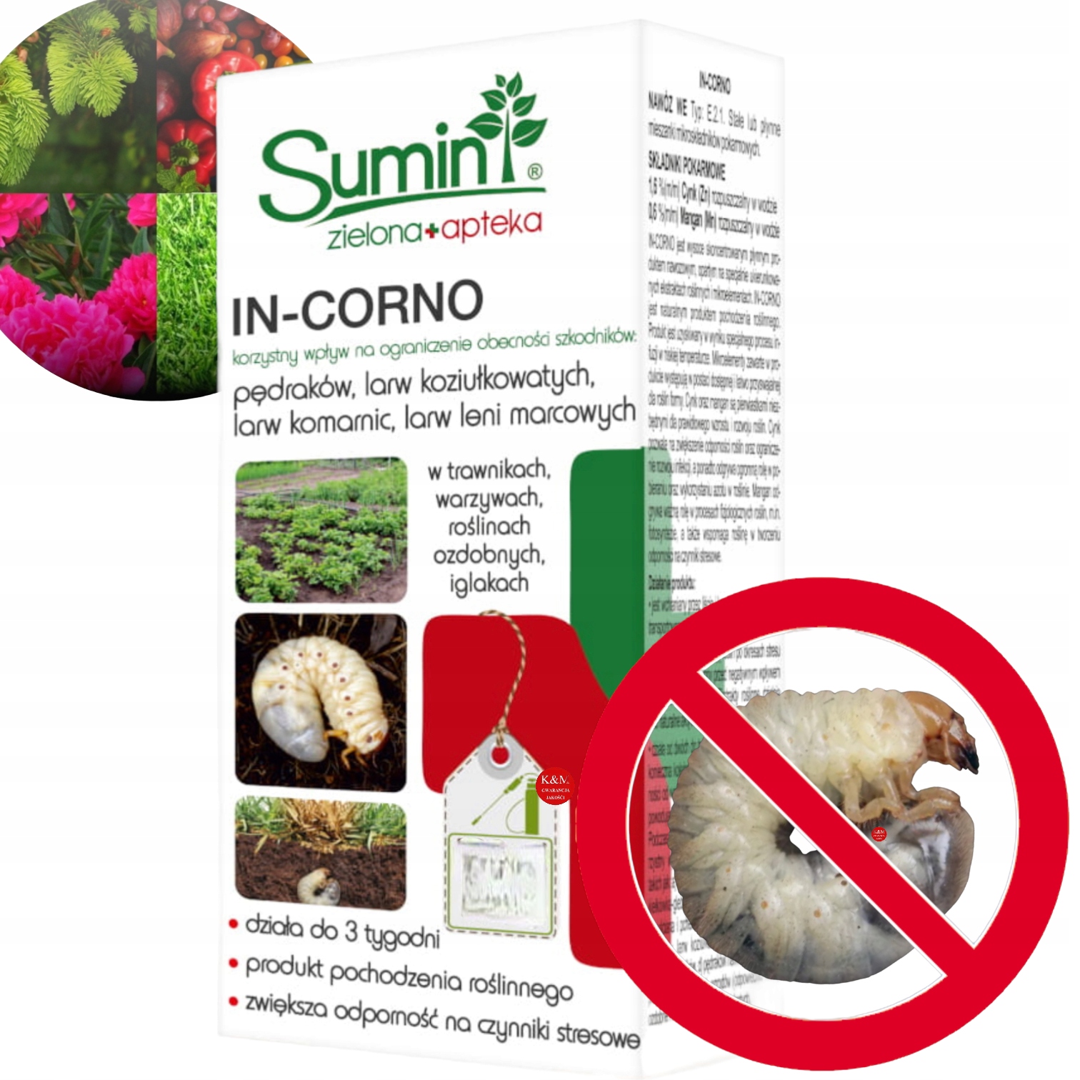 

In-corno 100ml Pędraki Drutowce Larwy Wrotycz Bio