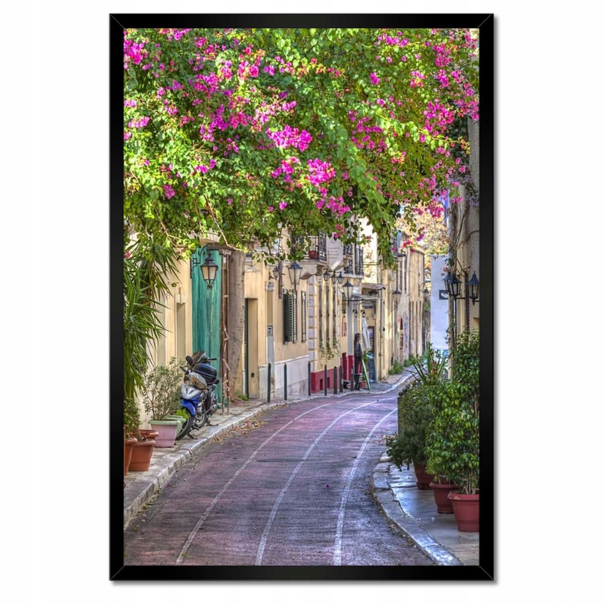 Plakáty v rámu 40x60 Řecká ulička Plaka