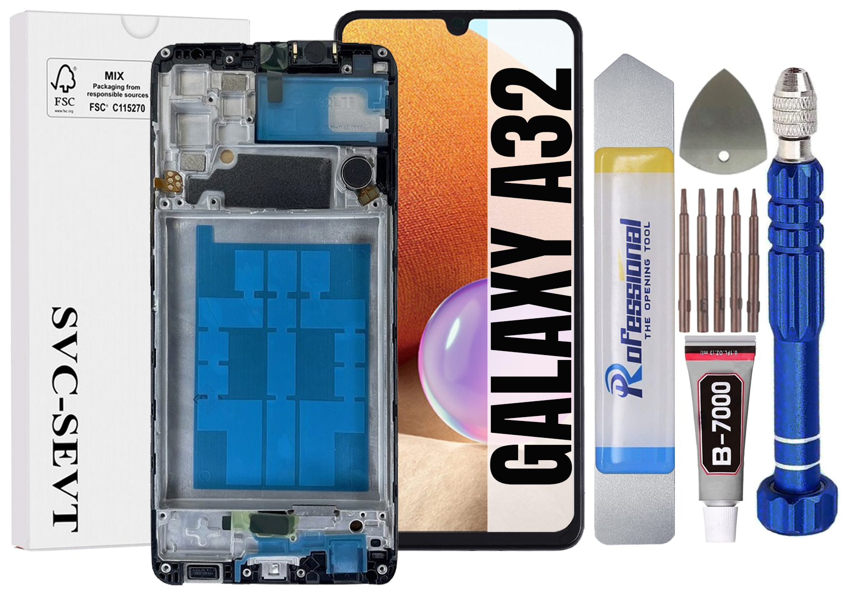 Displej Pro Samsung Galaxy A32 4G A325 Originál Oem Displej +rámeček