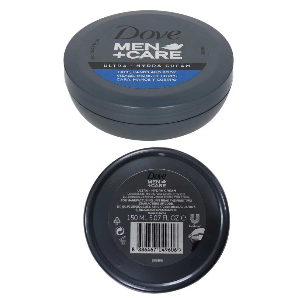 Krem Do Twarzy Ciała i Dłoni Męski DOVE Men+Care Ultra Hydra 150 ml x 3 Kod producenta 8886467049606