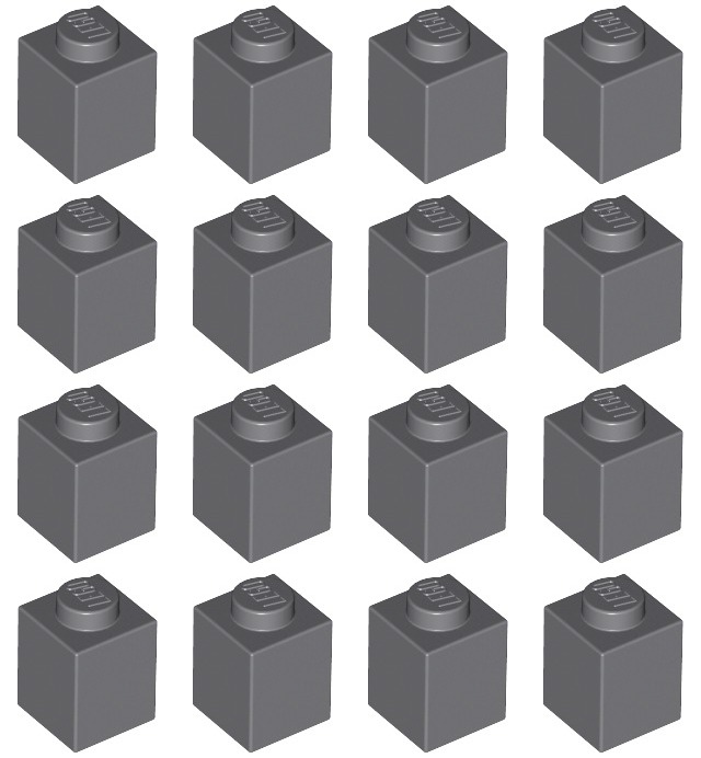 

Lego 3005 Klocek 1x1 szary ciemny (9g) 16 szt.