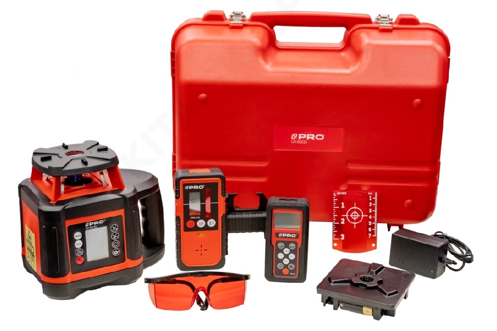 Pro Pro Laser Rotacyjny LR-500D (czerw.) Cyfrowy Wyświetlacz 3-01-06-L1-099