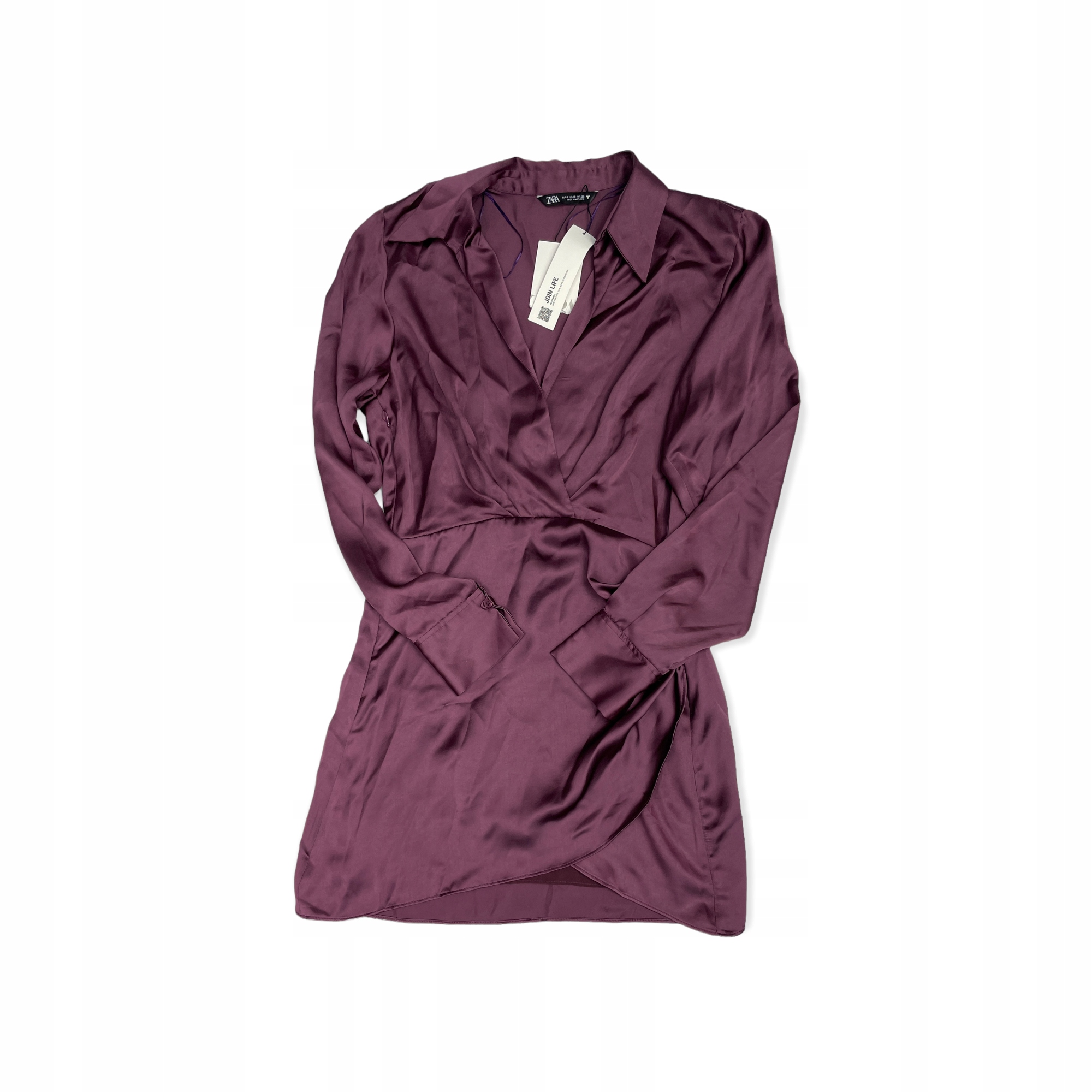 Šaty s dlouhým rukávem Zara S