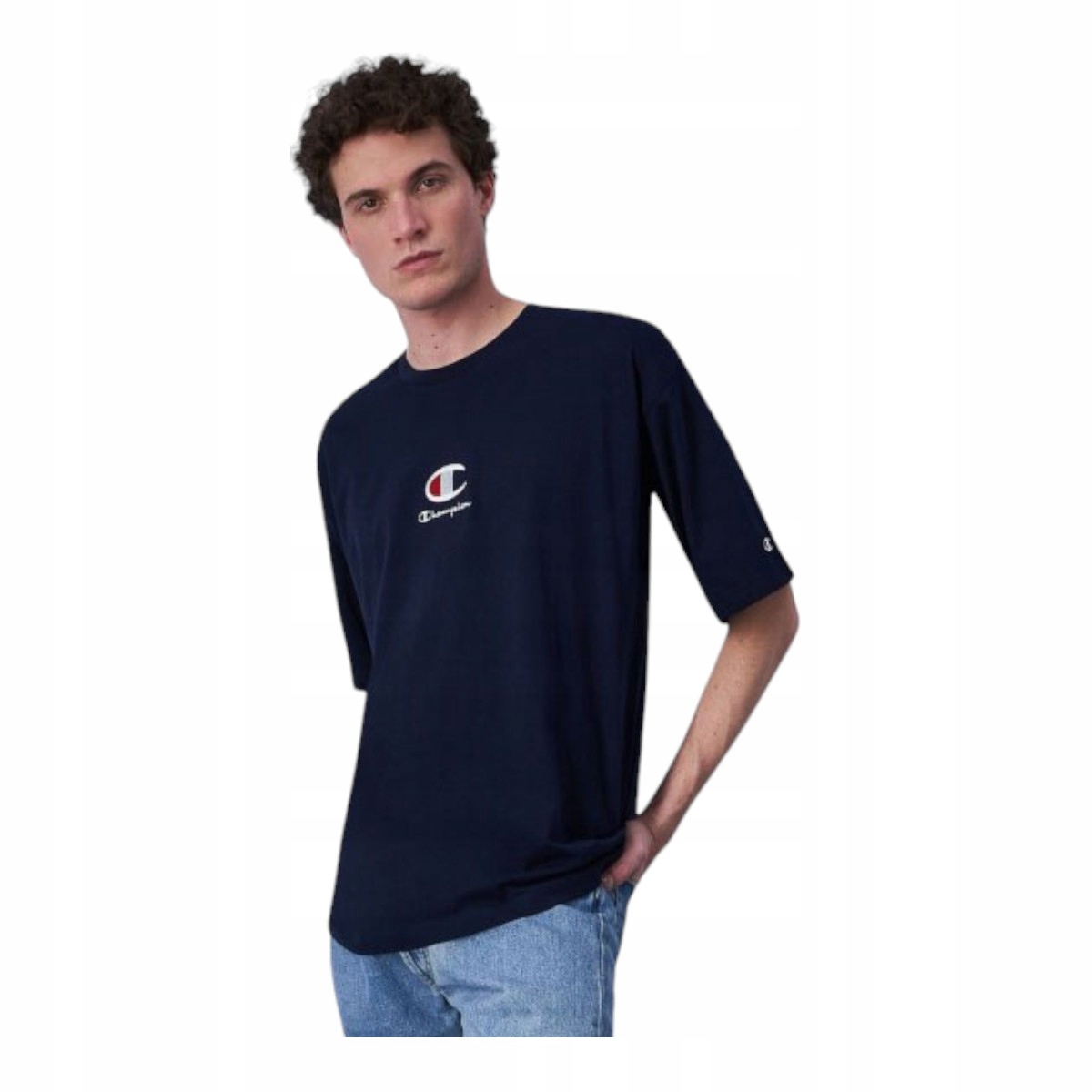 Champion Pánské Tričko Crewneck T-shirt Tmavě Modré vel. L