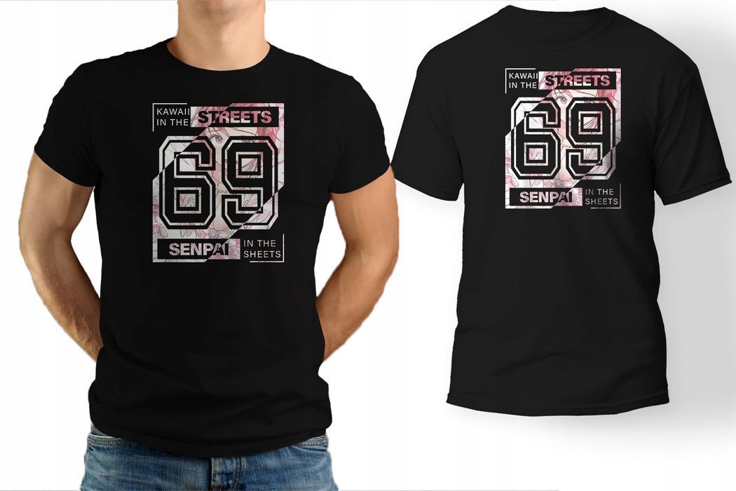 

Koszulka męska Anime manga Kawaii Senpai L