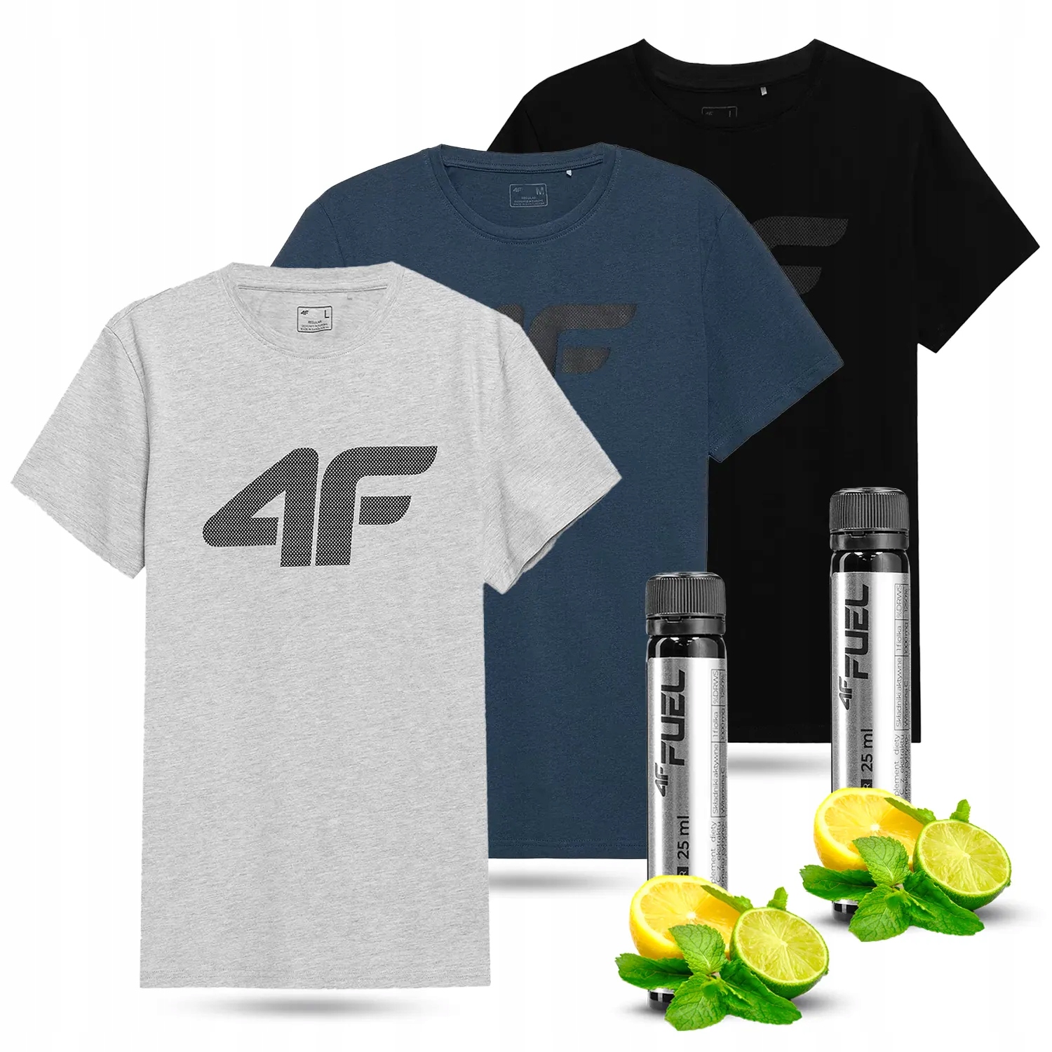 

Koszulka Męska 4F T-shirt Zestaw 3SZT SS23M537