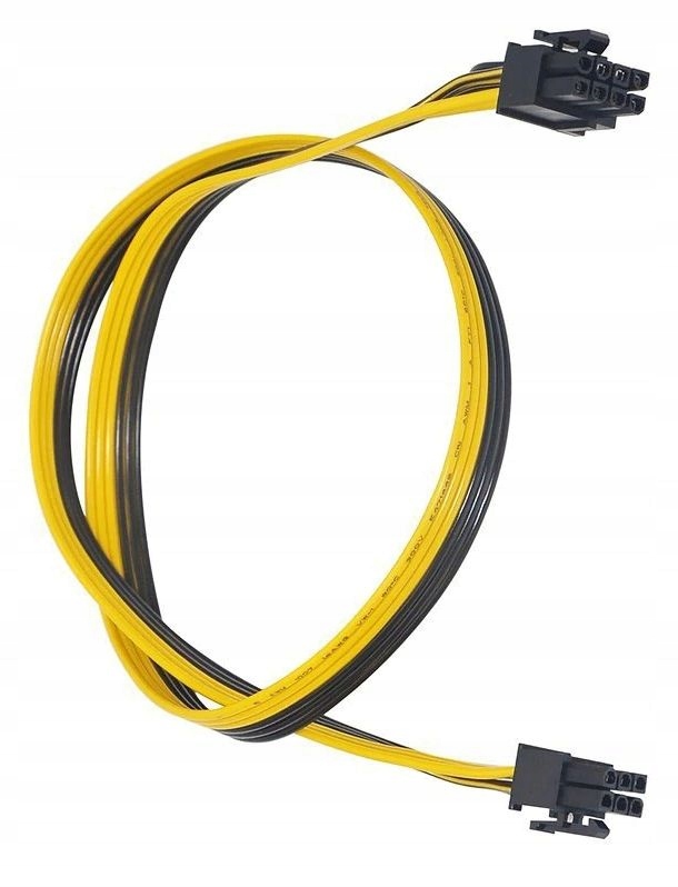 Kabel PCI-E GPU 6pin męski do 6 2pin 50cm Riser