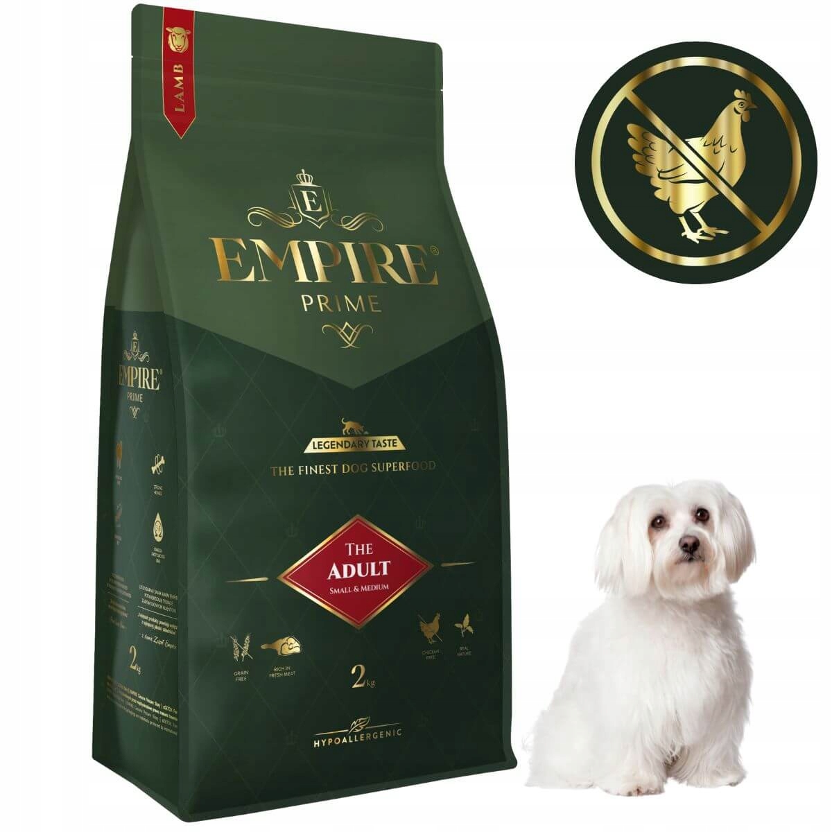 Karma dla dorosłych maltańczyków bez kurczaka 2kg