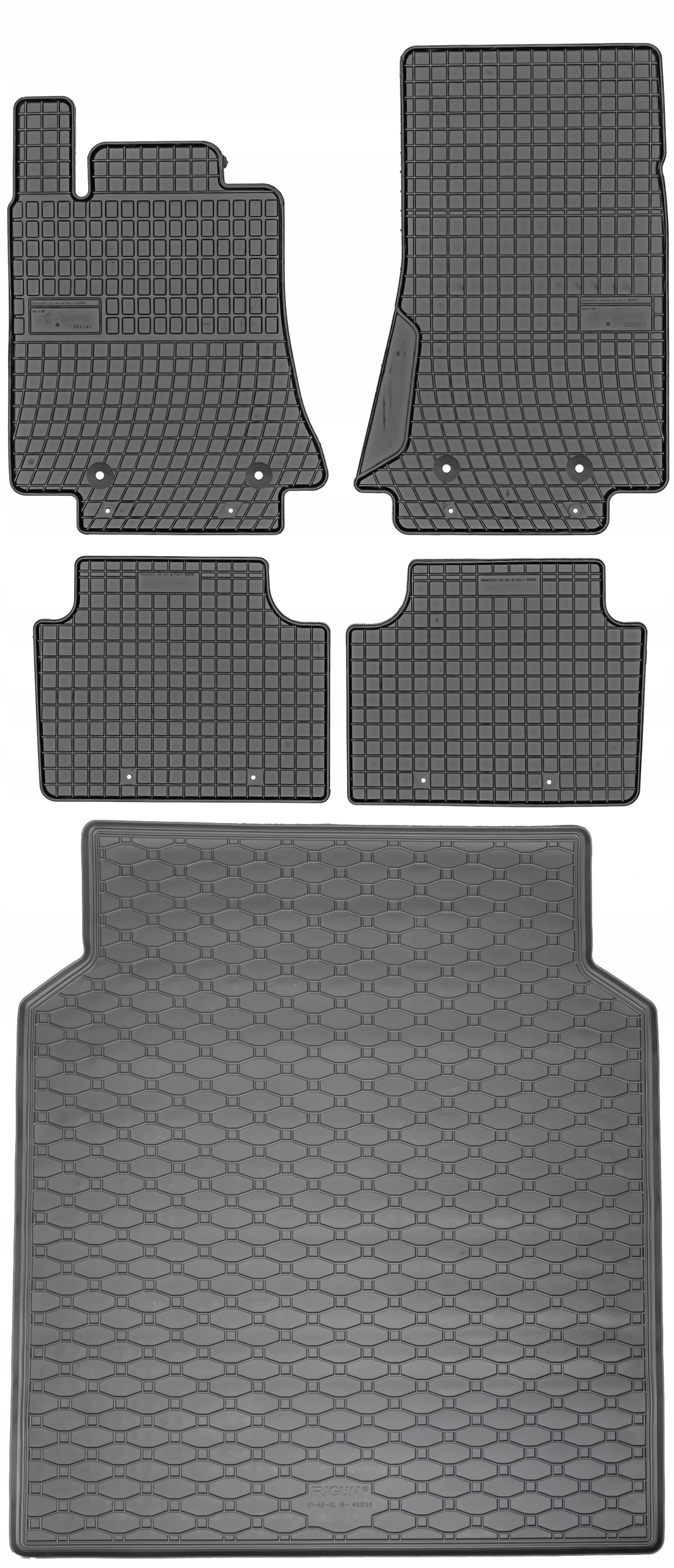 Alfa Romeo Giulia 2016- (pohon 4x2 4x4) Sada Koberčeky batožinový priestor