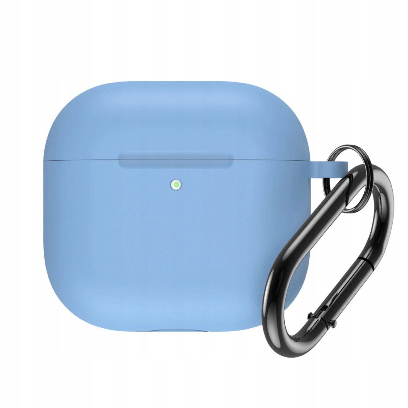 Silicone Airpods Case With Hook etui do Airpods 4 Blue