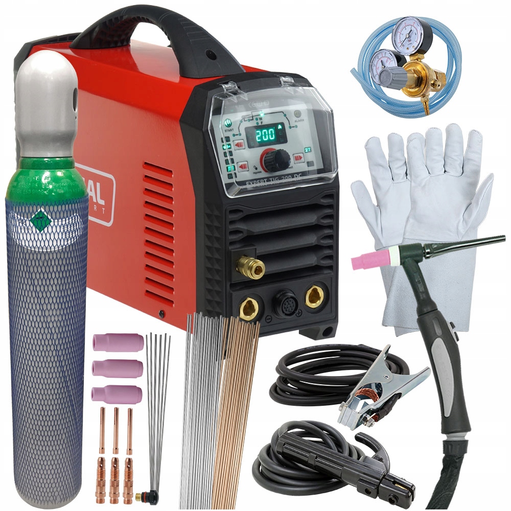Spawarka inwertorowa Expert TIG 200 zestaw HF Puls
