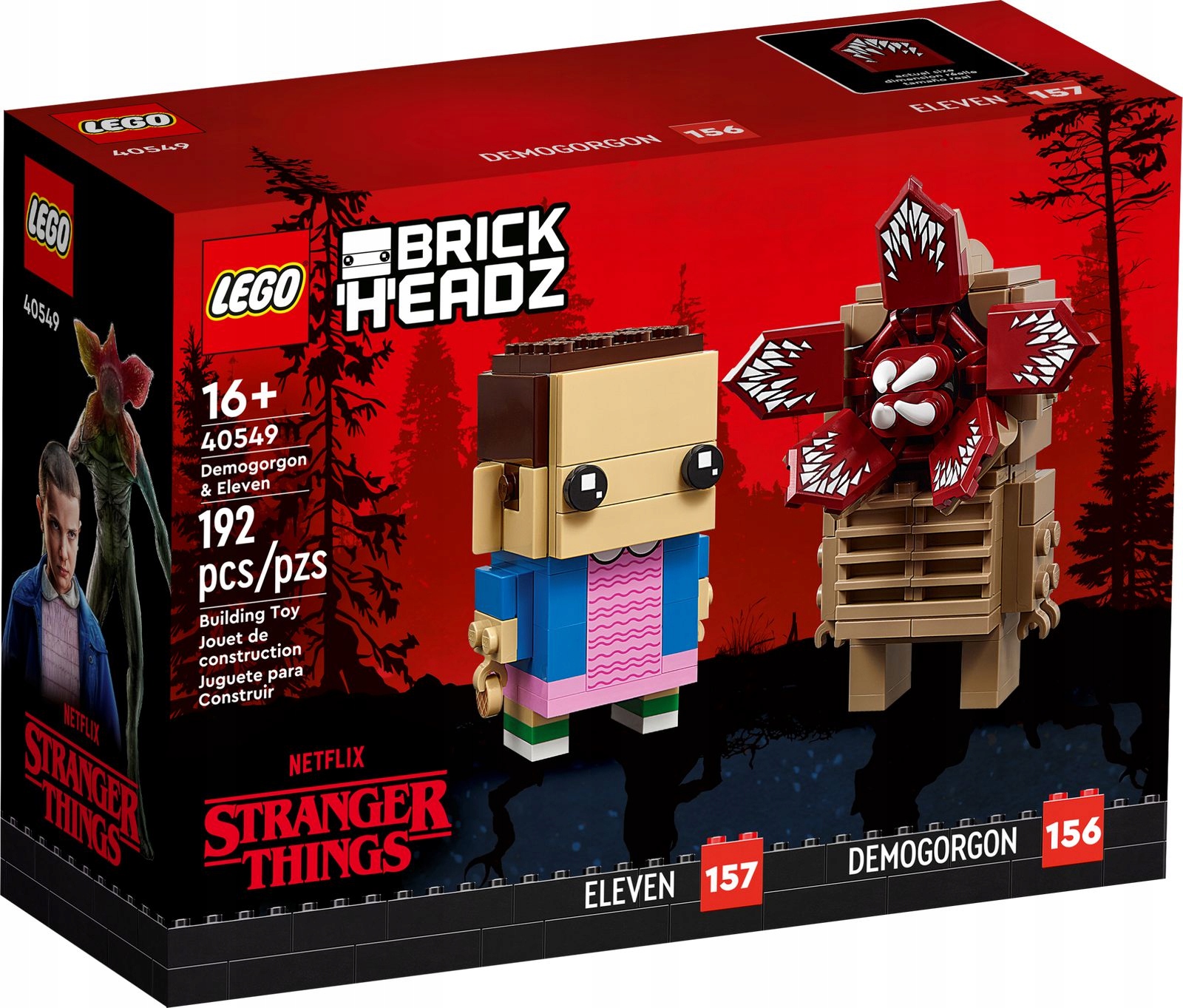 Lego 40549 Stranger Things BrickHeadz Demogorgon i Jedenastka