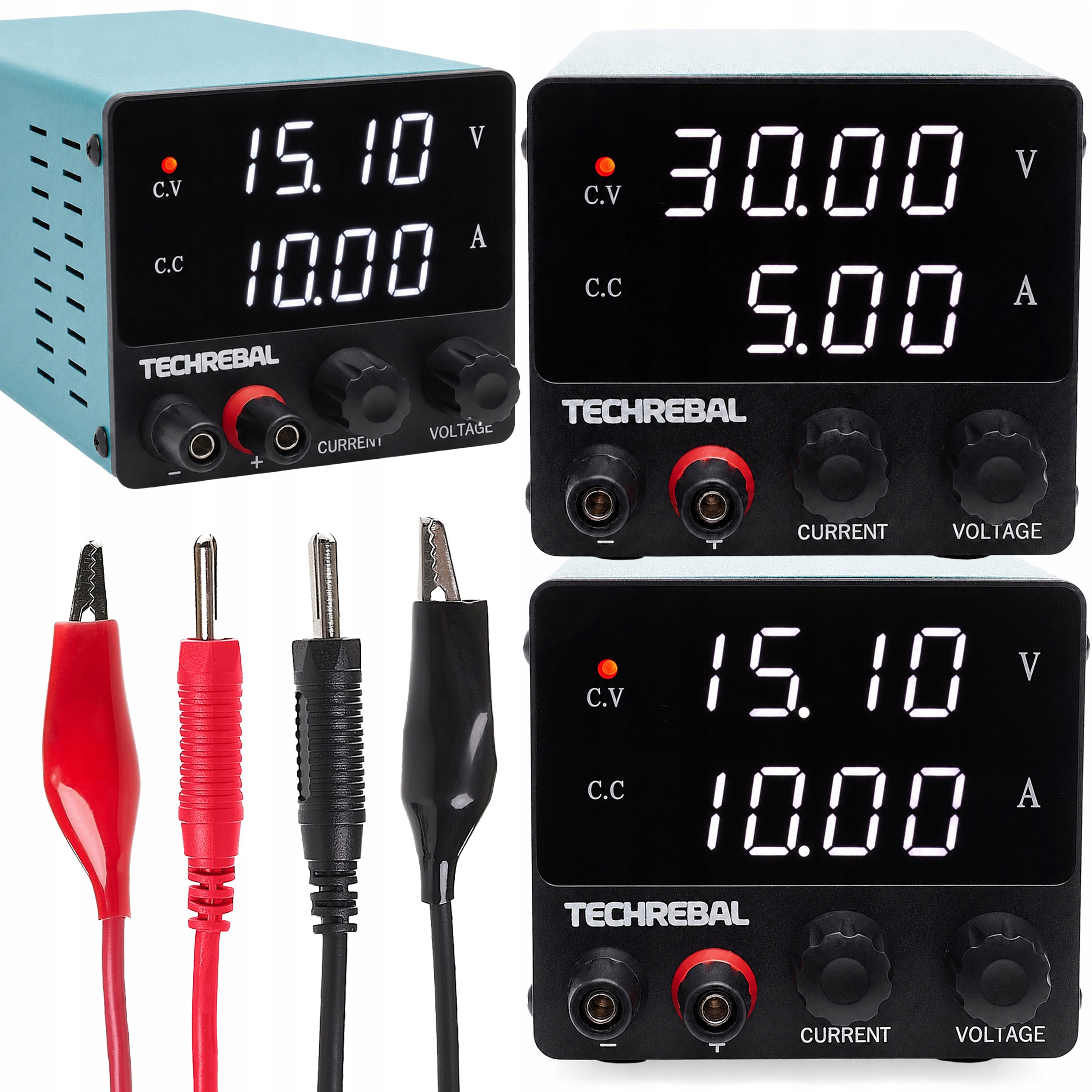 Regulovatelný laboratorní napájecí zdroj Techrebal Flexible 0-30V 5A/15V 10A 150W