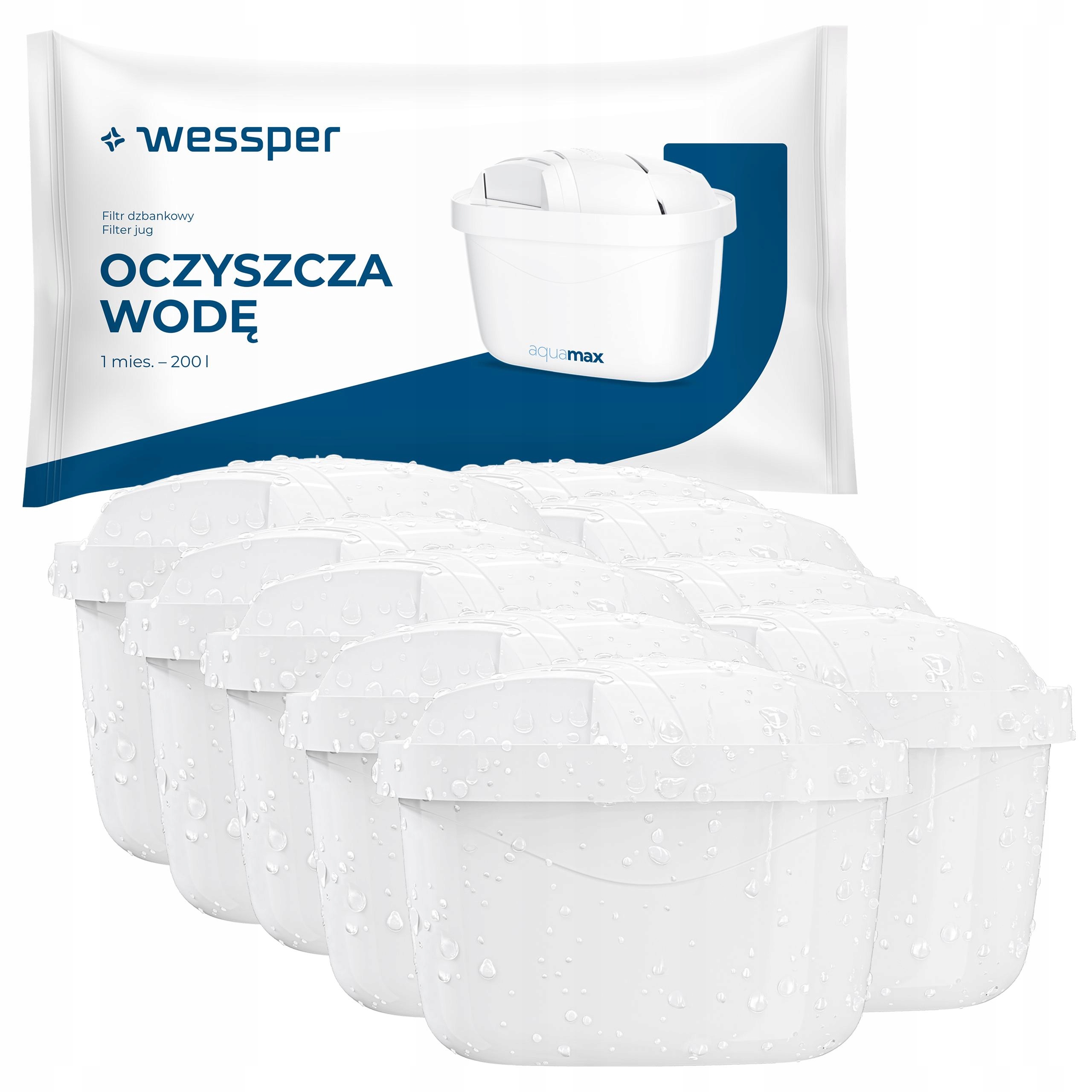 Filtr do dzbanka Wessper aquamax 95g wkład do Dafi zamiennik 9 sztuk