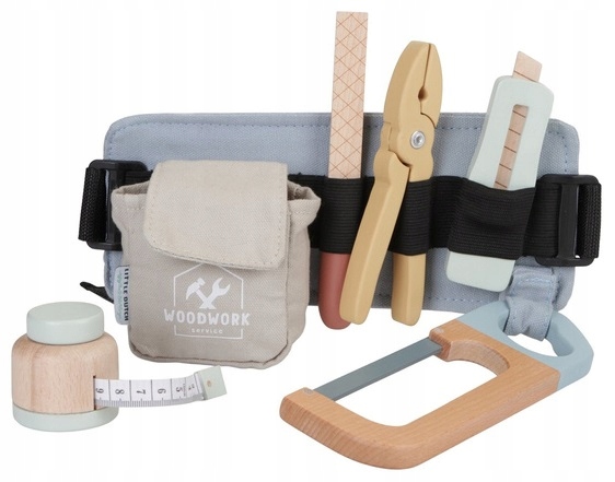 LITTLE DUTCH PAS Z NARZĘDIZAMI DREWNIANY FSC ZESTAW 7EL.