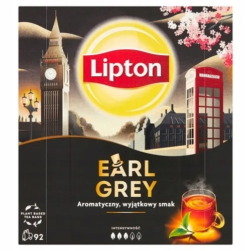Levně Lipton Earl Gery čaj 92 sáčků