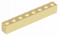 

Lego 3008 Klocek 1x8 piaskowy Nowy (4g)