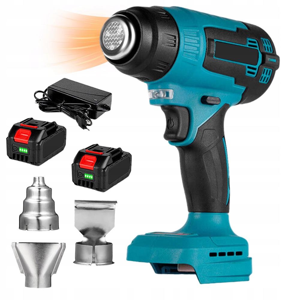 Horkovzdušná Pistole S Led Diodou, 3 Trysky, Plynulá Regulace Teploty Topení