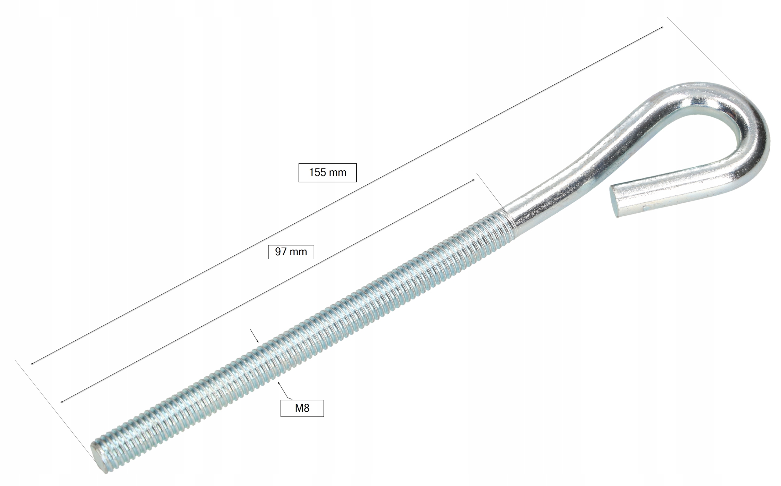 NACIĄG SIATKI M8 ZAMKNIĘTY NAPINACZ DO OGRODZENIA ŚRUBA DRUTU OCYNKOWANY Kod producenta 0227