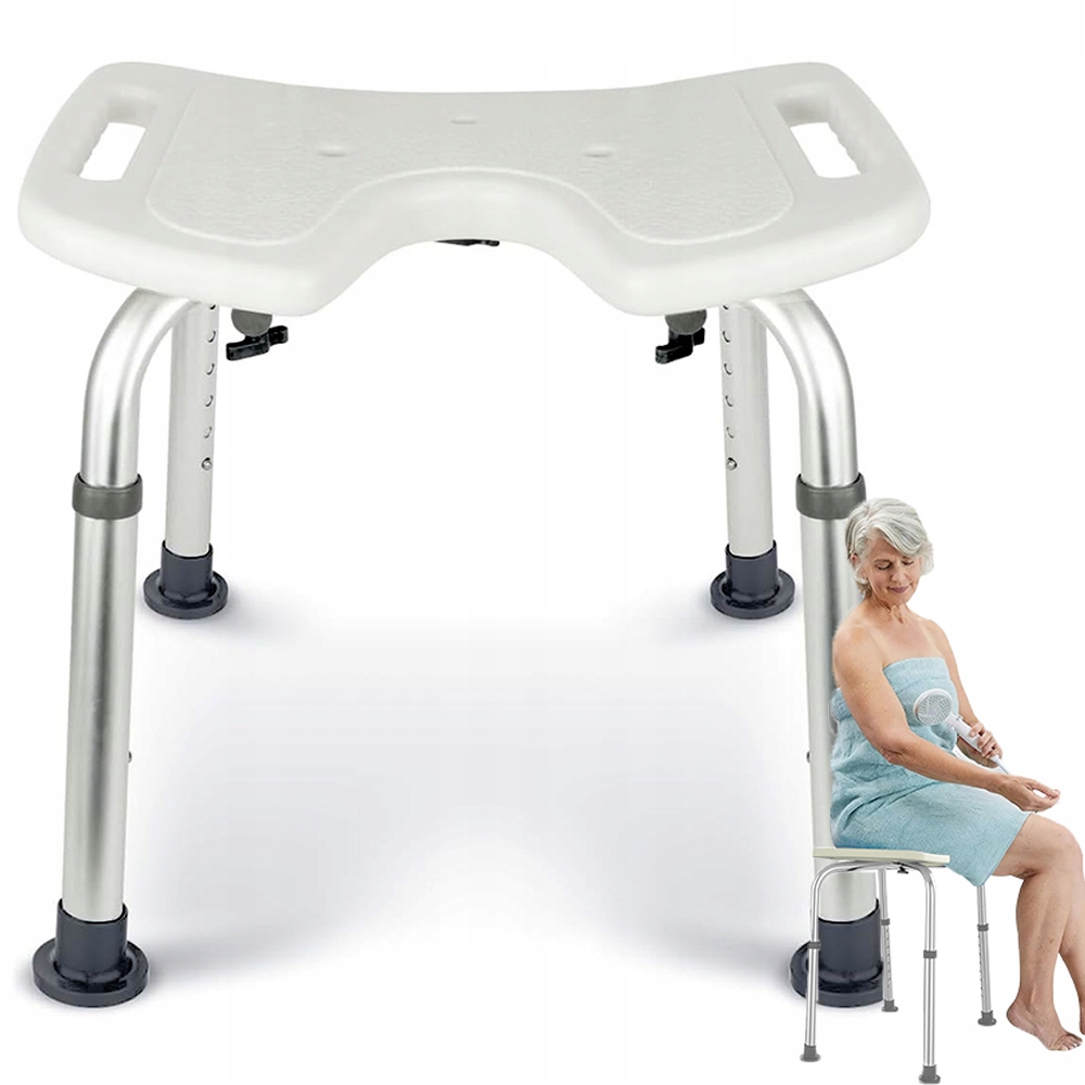 Taboret Obrotowy Stołek Siedzisko Do Wanny Pod Prysznic Regulowana Wysokość