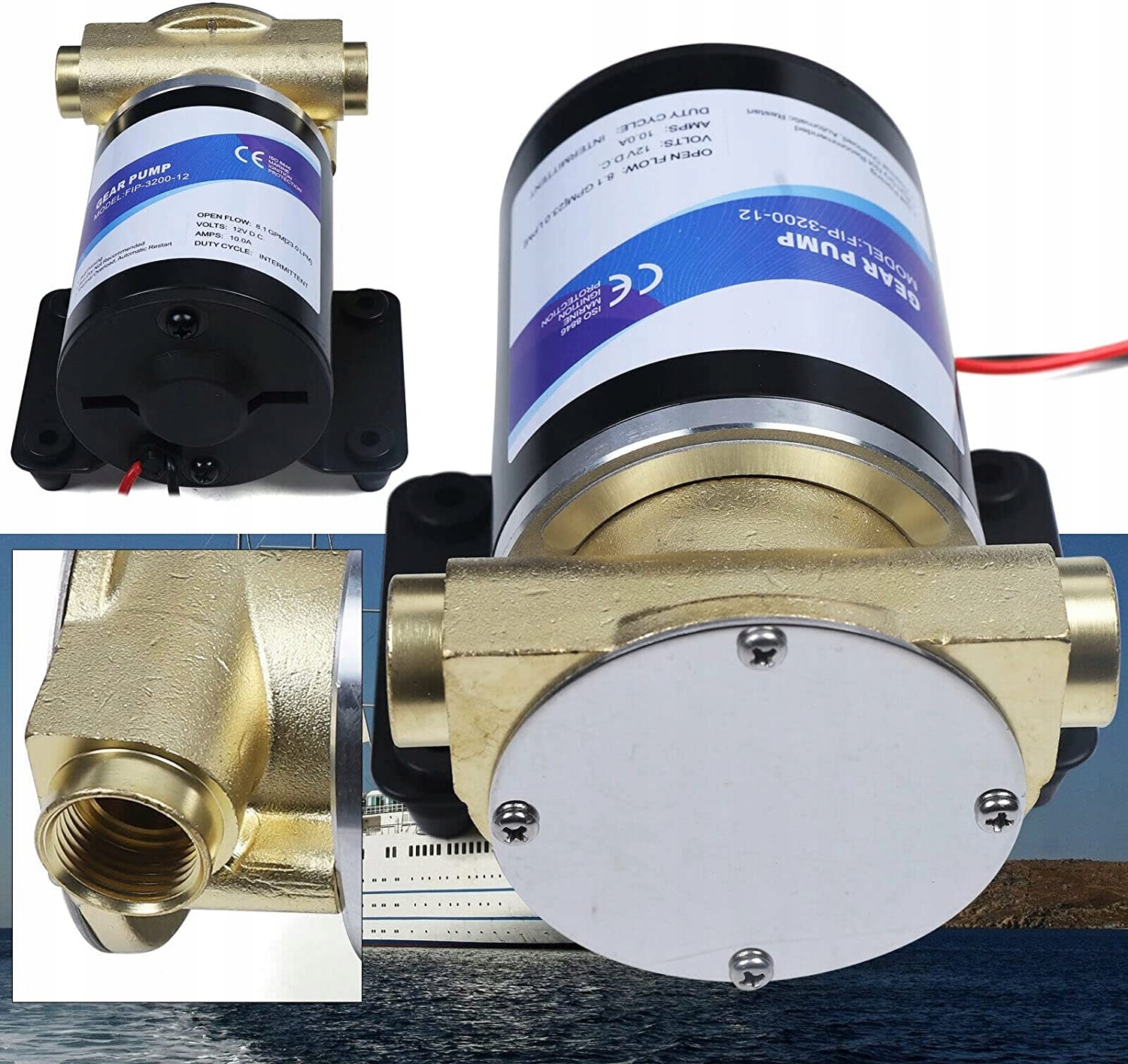 POMPA WODY CIŚNIENIOWA SAMOZASYSAJĄCA 12V 30L/MIN Marka inny