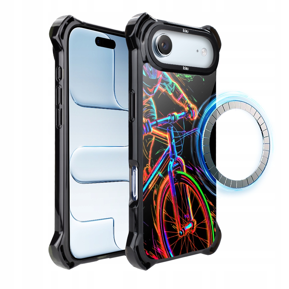 Pouzdro pro iPhone Air Ibizu DropGuard Ultra s MagSafe, cyklistická vibrace