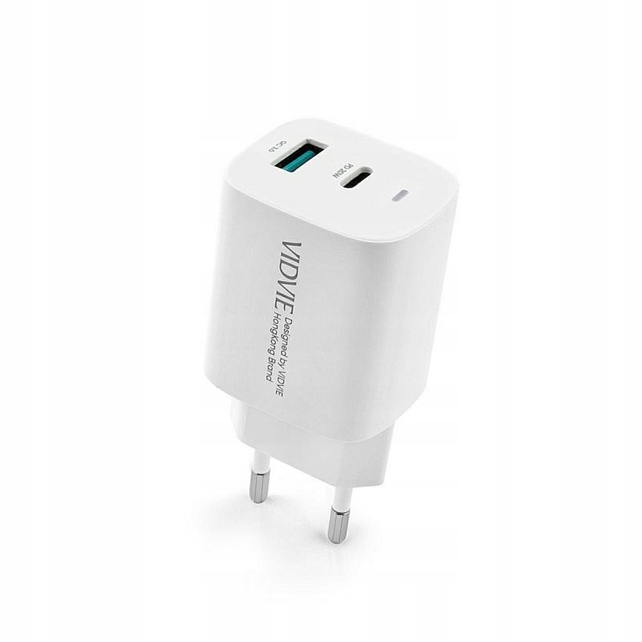 ŁADOWARKA SIECIOWA MOCNA 20W QC 3.0 QUICK FAST CHARGE PD 3.0A KABEL TYPU C Kolor biały