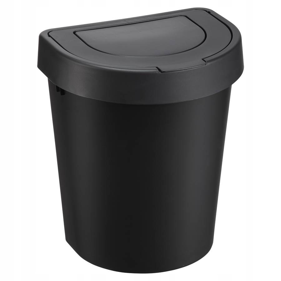 

Kosz przyścienny 10L czarny Swing Plast-team