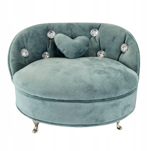 SZKATUŁKA NA BIŻUTERIĘ JASNY NIEBIESKI