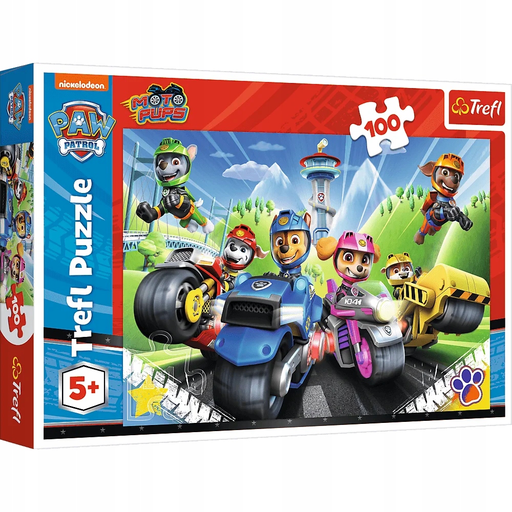 

Puzzle Trefl 100 elem "Psi Patrol na motorach