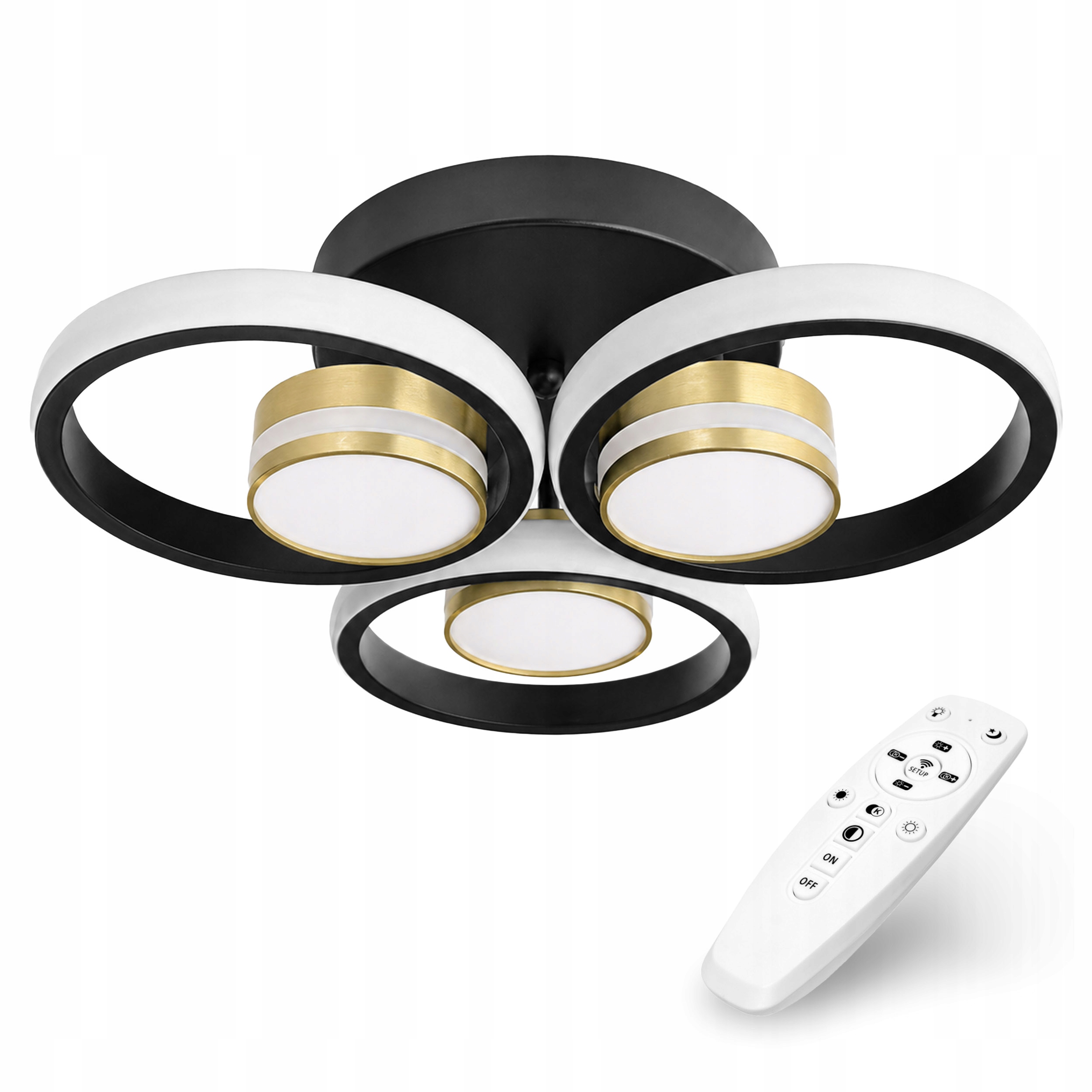 stropní svítidlo Led Závěsný moderní lustr stropní svítidlo 68W Cct Remote dálkový ovladač
