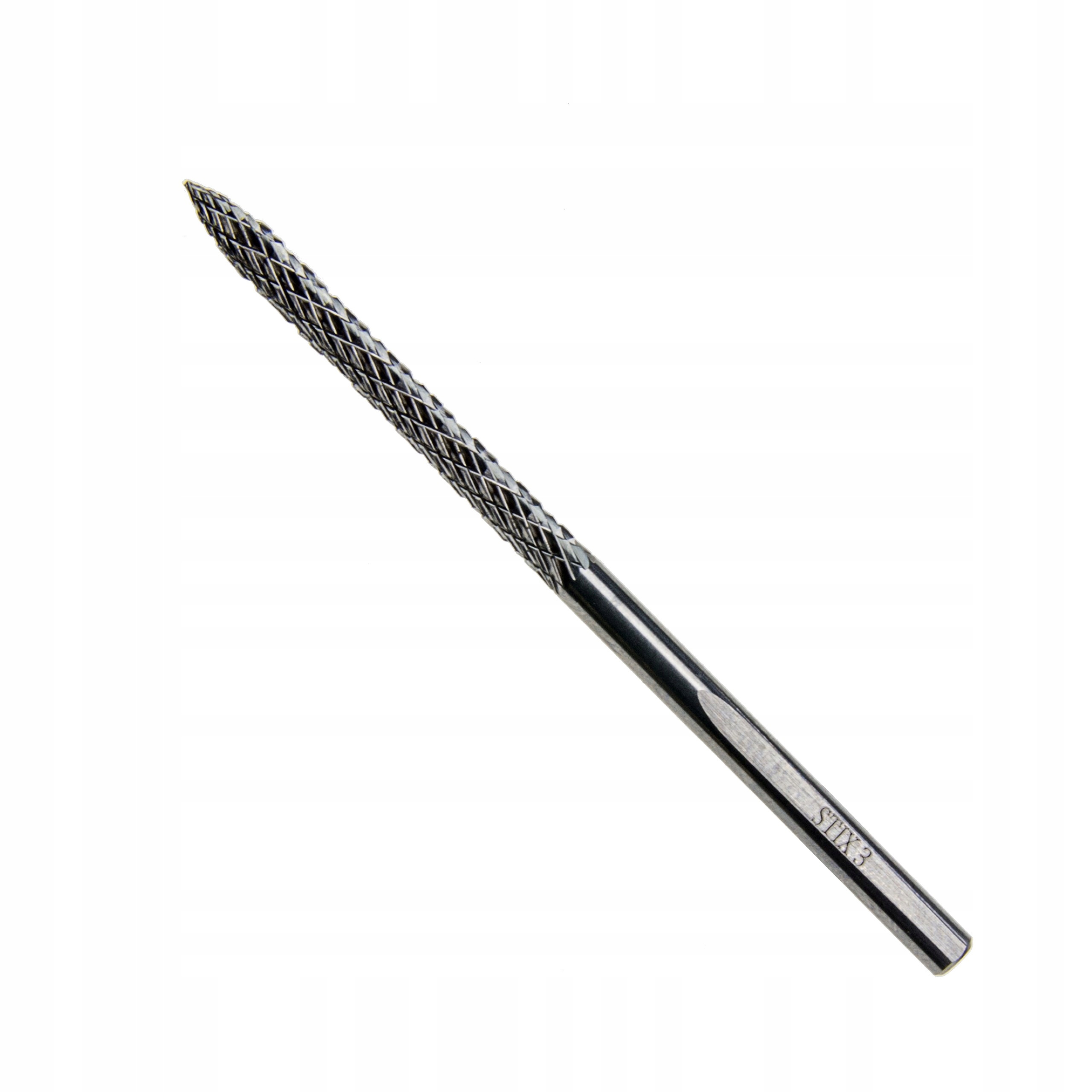 FREZ 3X60MM SPIEKANY WĘGLIK WOLFRAMU DO NAPRAWY OPON, OBRÓBKI KORDU STIX