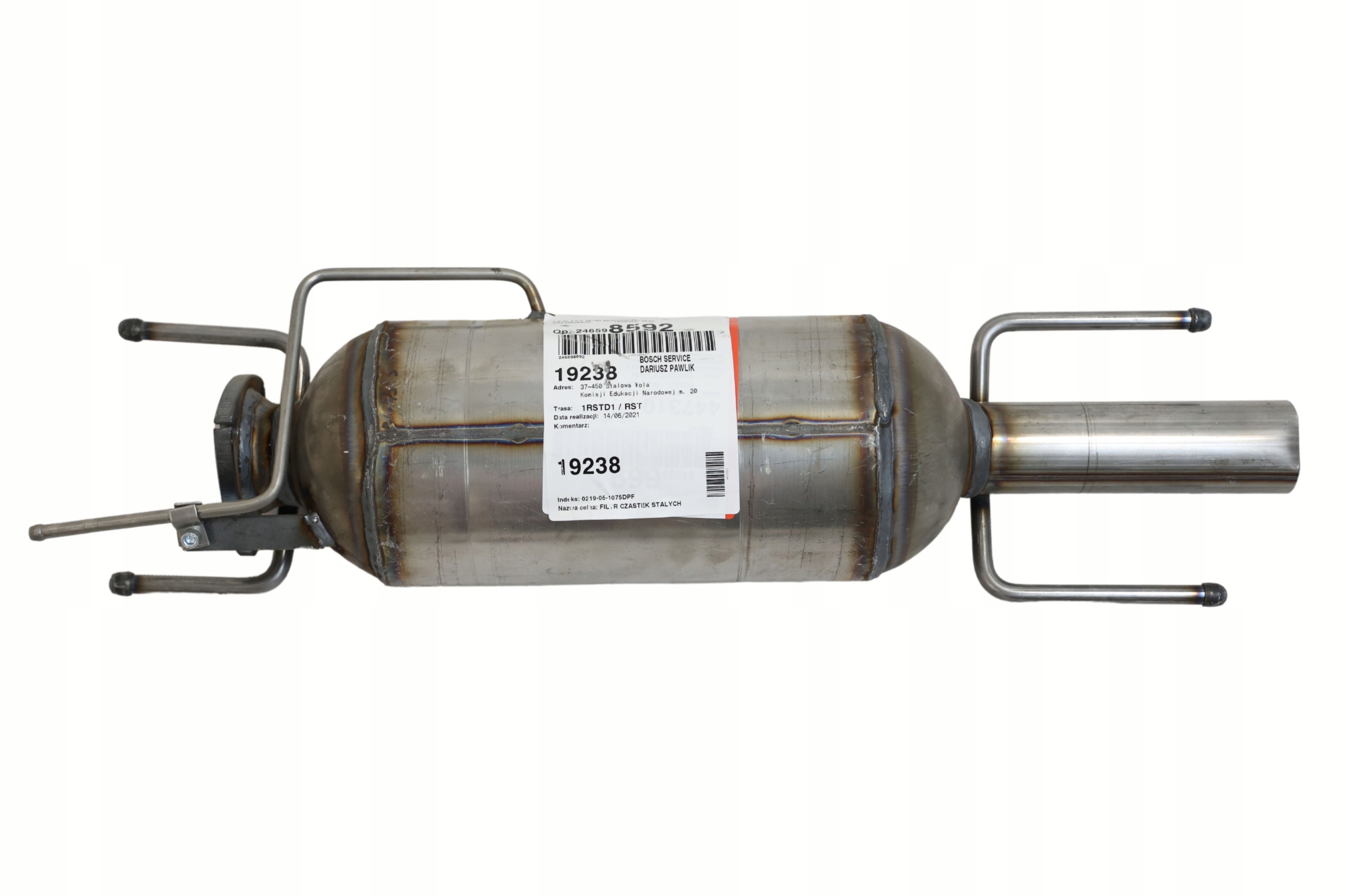 0219-05-1075DPF - Катализатор + фильтр DPF FAP OPEL VECTRA 1,9 CDTi