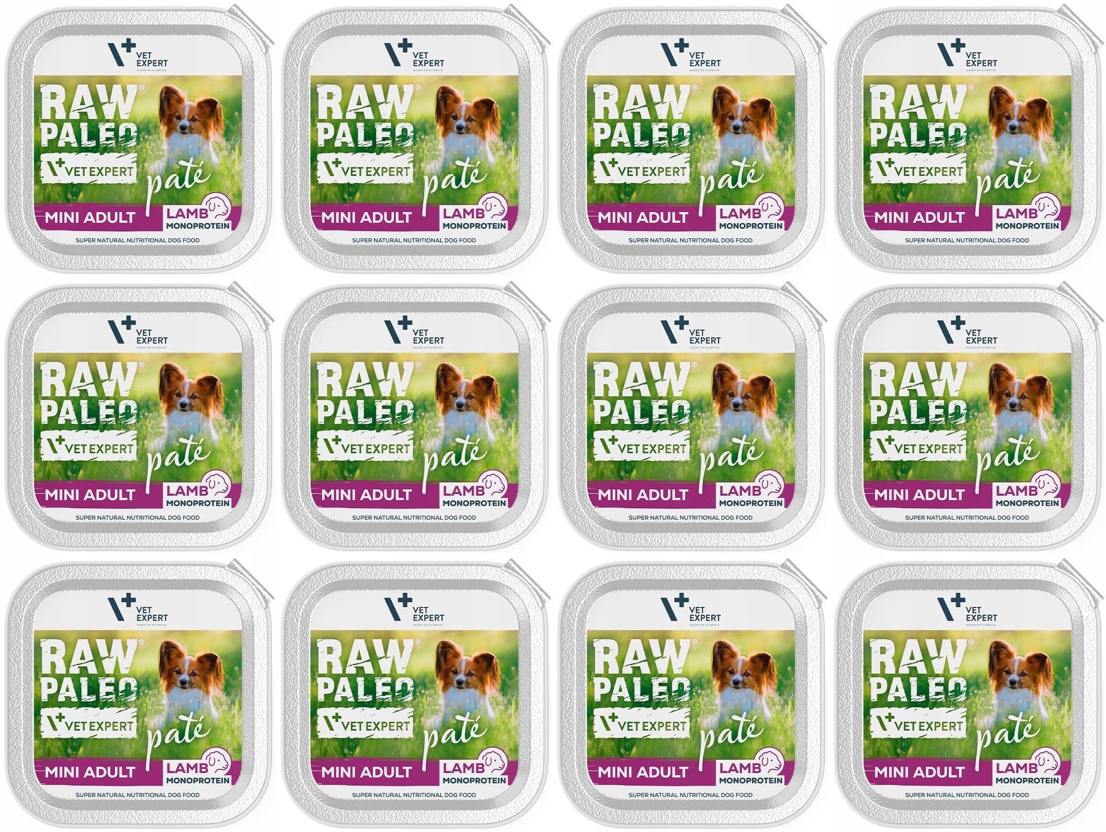Levně VetExpert Raw Paleo Paštika Mini Adult Jehněčí 12 x 150g