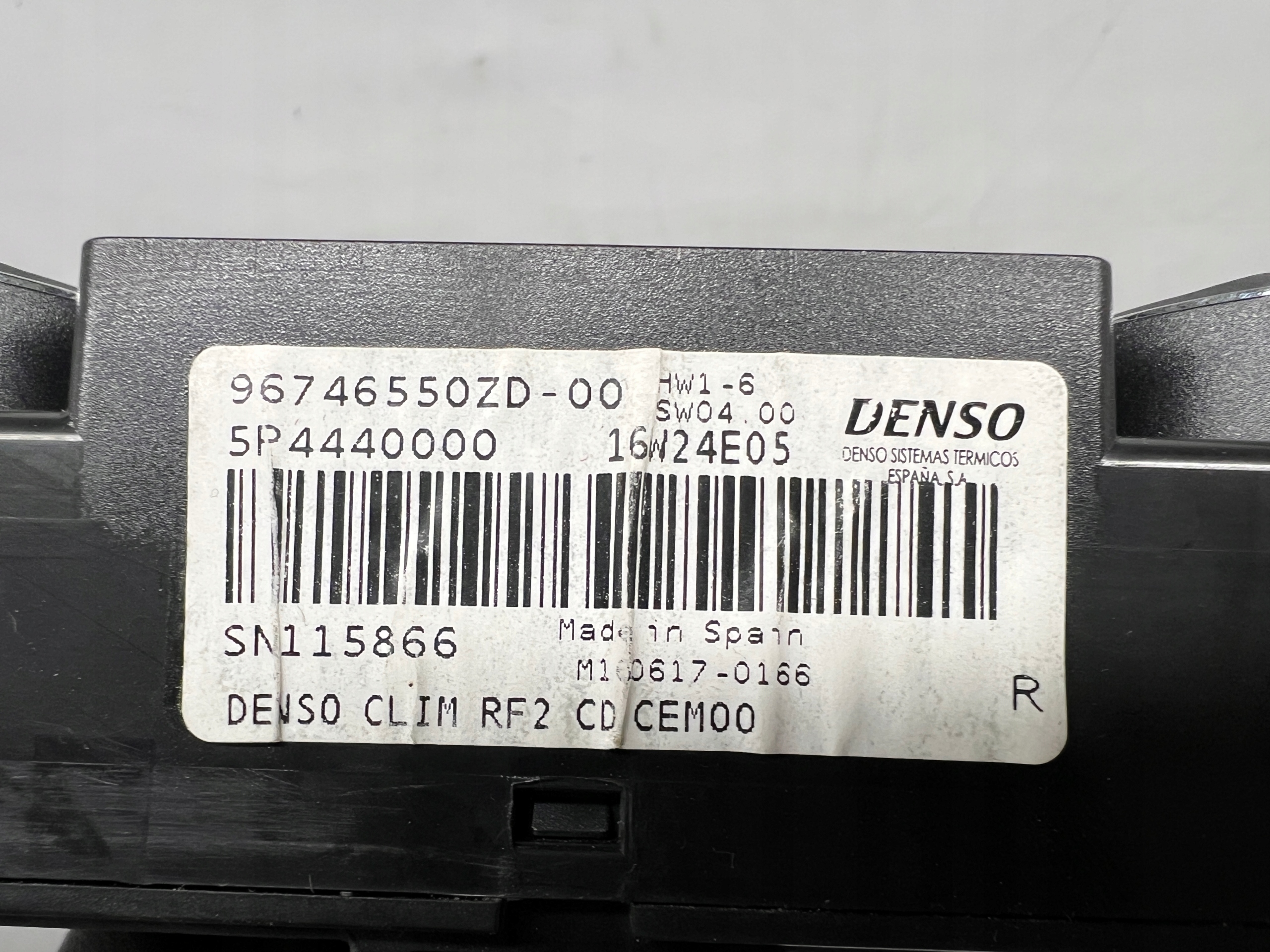C-Elysee II panel klimaanlage 96746550ZD