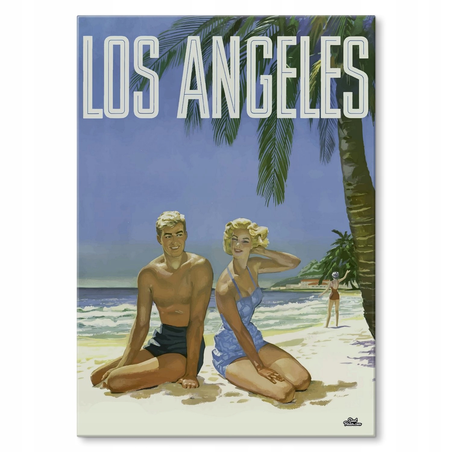 Kovový plakát Los Angeles Dárek 30 x 42 cm