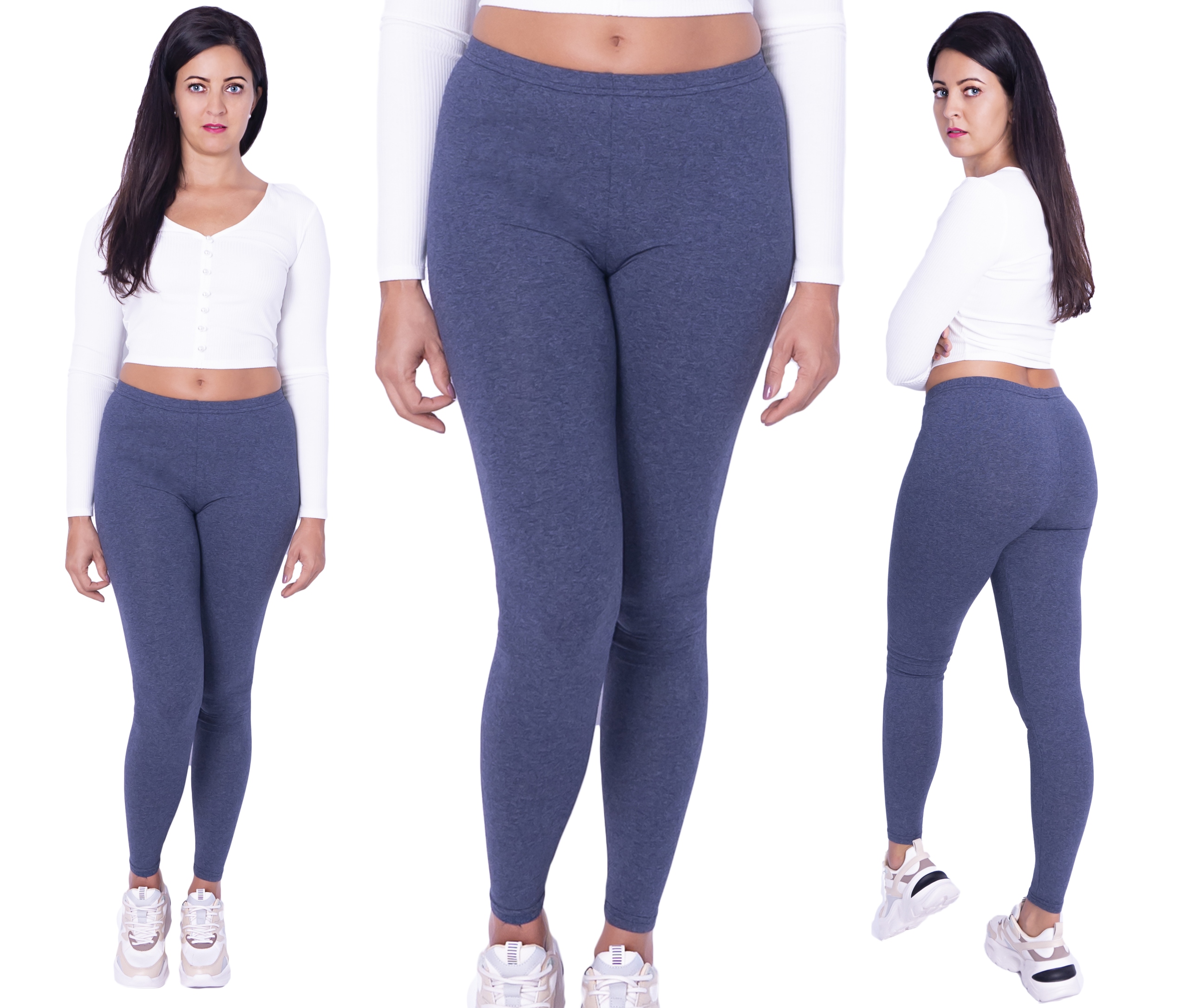 

Legginsy Bawełniane Getry długie Jeans rozm: 3XL