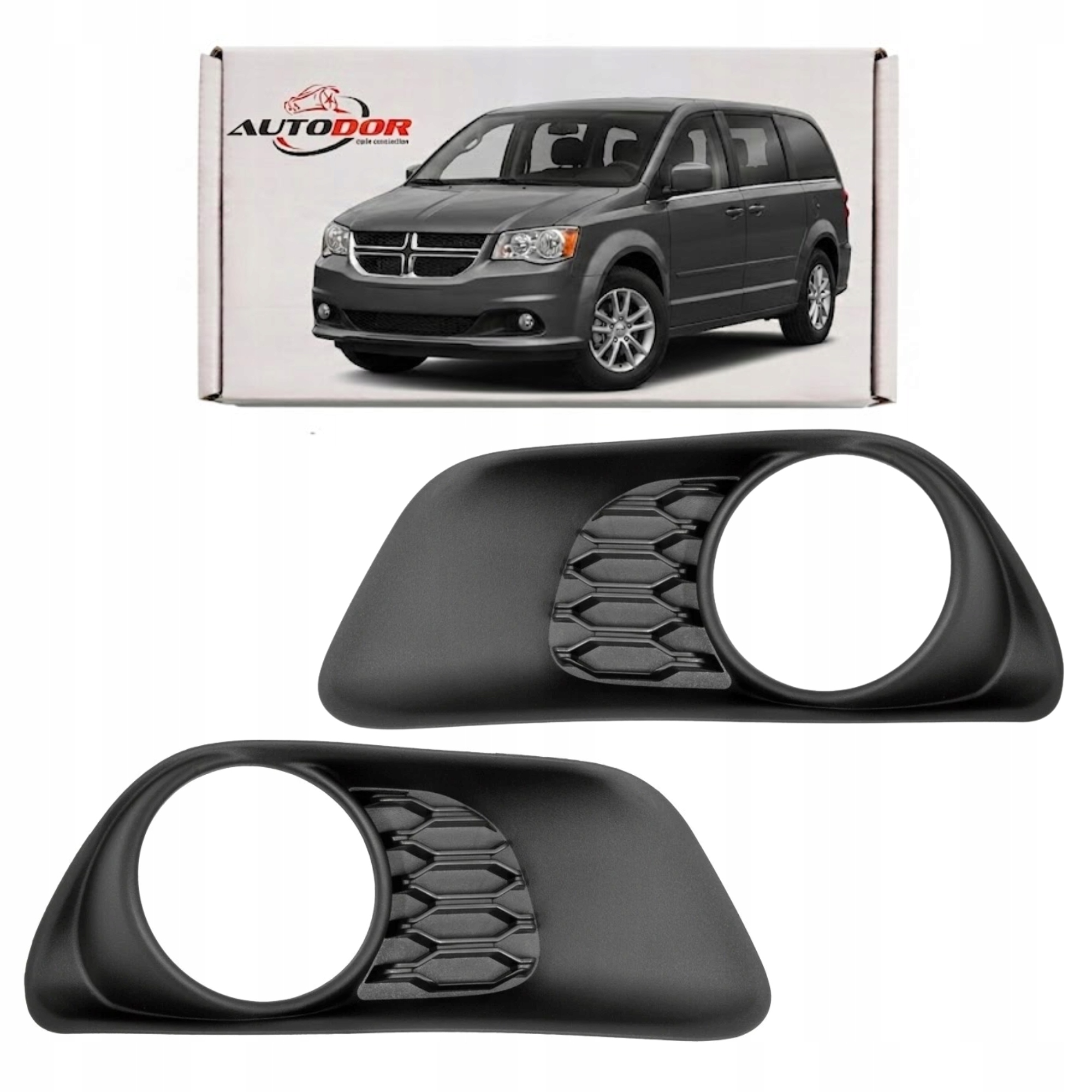 Dodge Grand Caravan 2011-2020 Mřížky Atrapy V Nárazníku Levá Pravá Sada