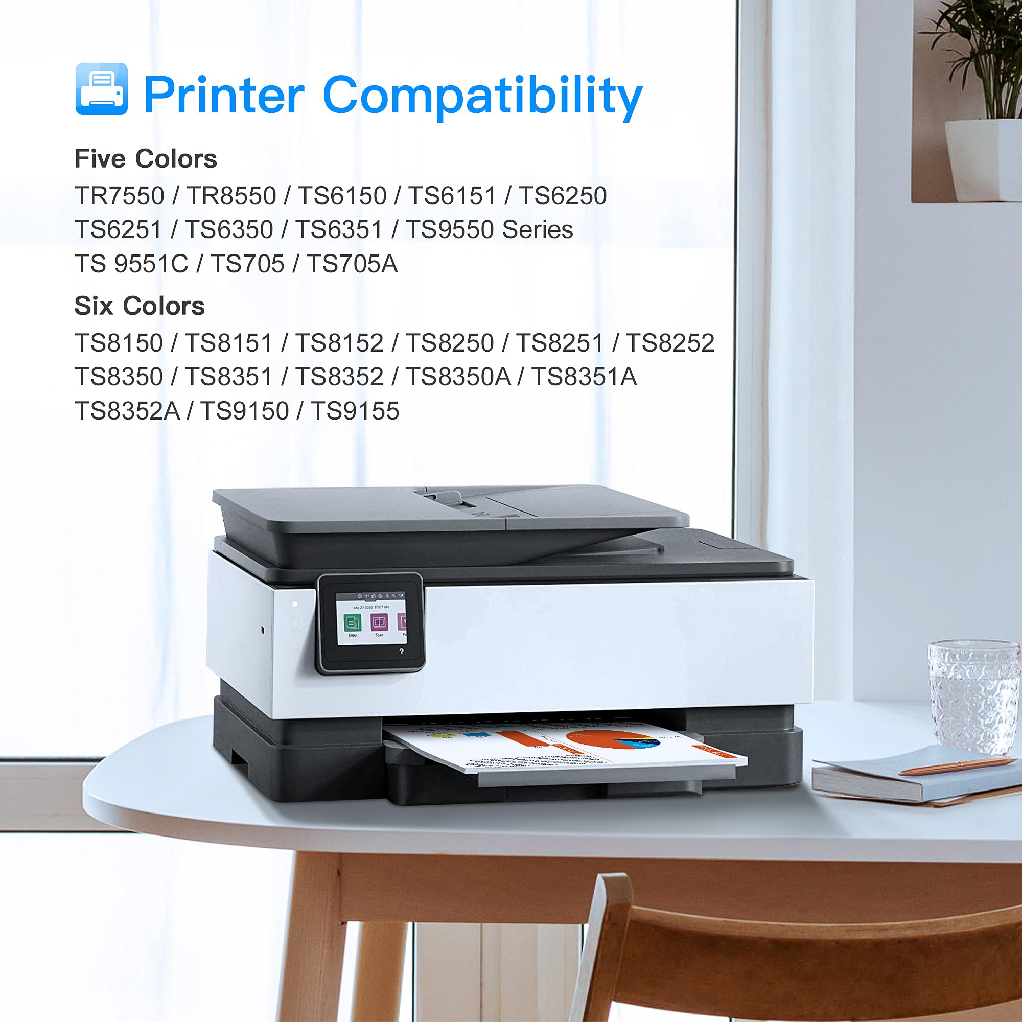 LxTEK Zestaw Tuszy 580 581 Kompatybilny z Canon Pixma TR8550 TS6150 TS8150 — miniatura 2