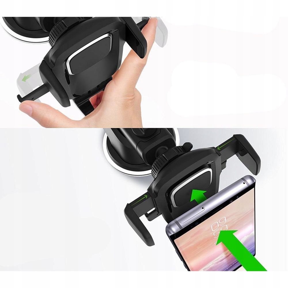 Uchwyt Samochodowy V2 Dash & Windshield Kolor czarny