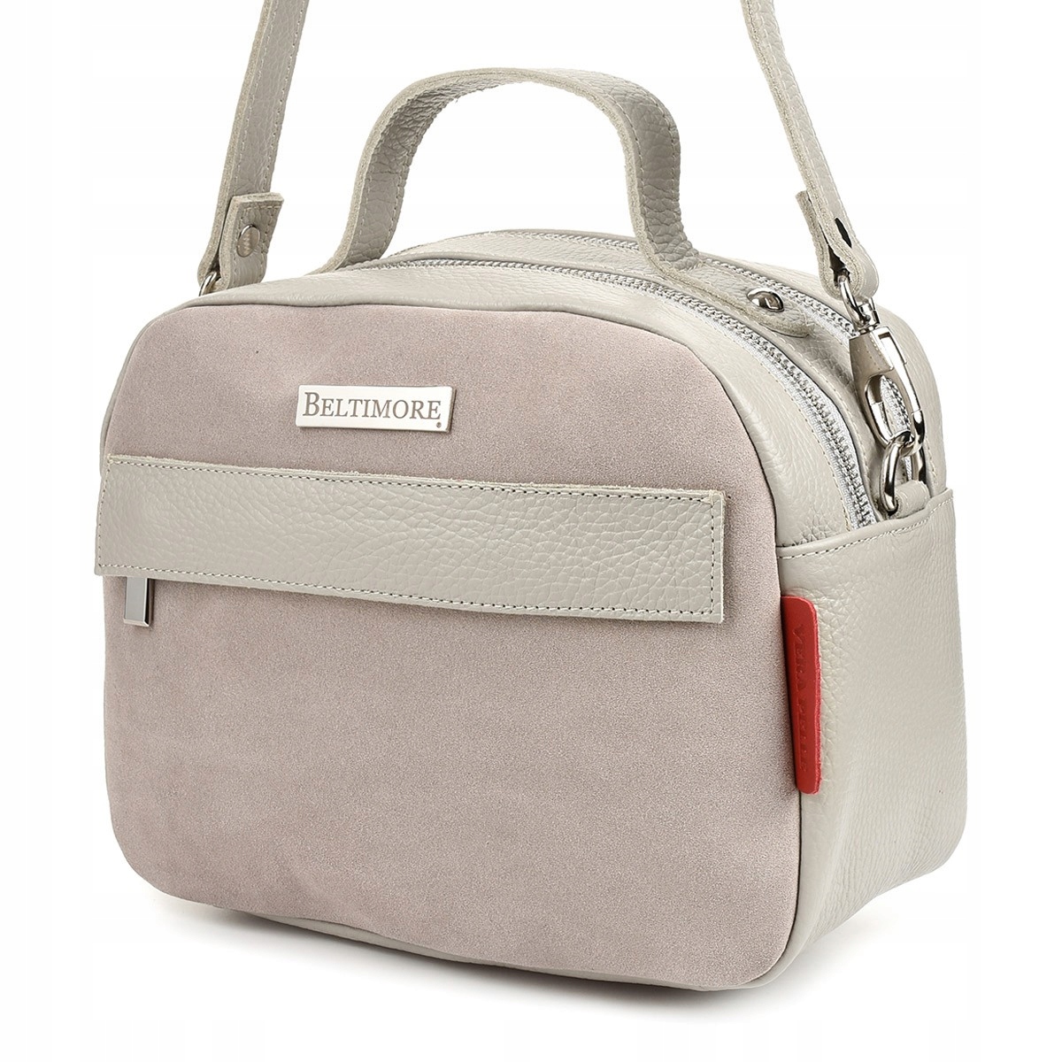 Černá dámská kožená kabelka kufřík s 2 komorami Beltimore S80